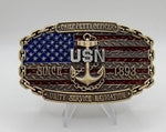 Chief Petty Officer Belt Buckle, (CPO) Unity-Service-Navigation