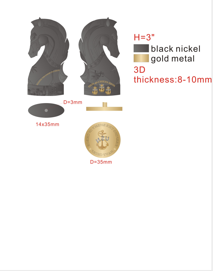 HSM-46 Custom Coins (Wilbur)