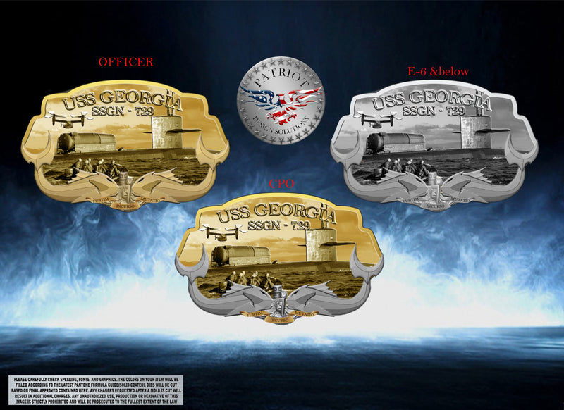 Custom Belt Buckles for USS Georgia