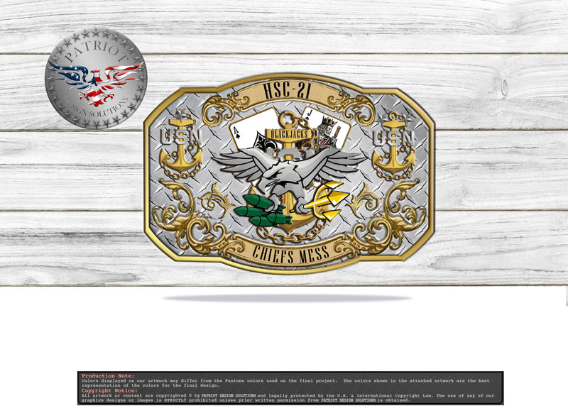 Custom buckle for HSC-21