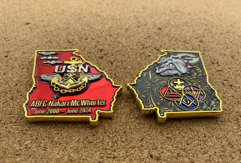 Production balance custom coin N. McWhorter