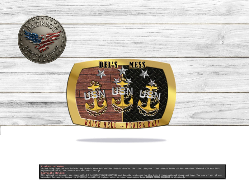 Custom Buckles for Delbert Black