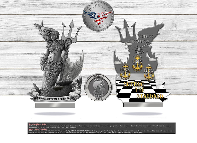 HSM-46 Custom Coins (Mermaid)