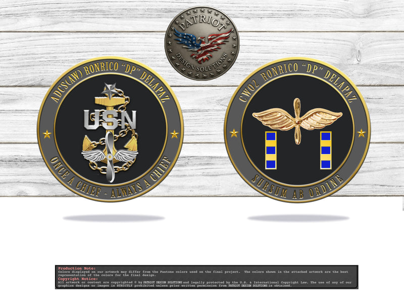 Custom Coin for R. Delapaz