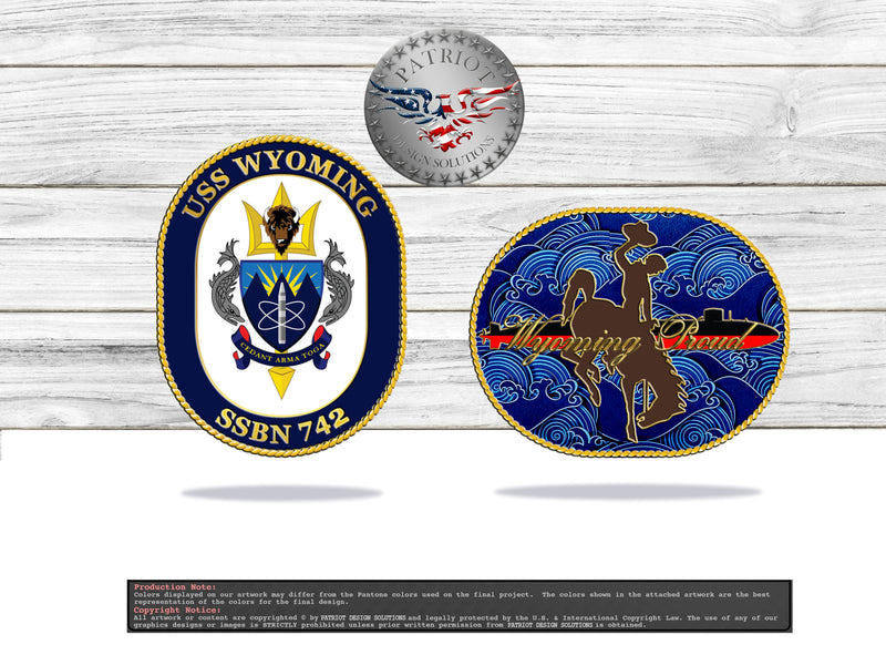 USS Wyoming Coin