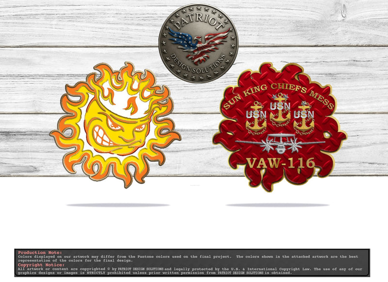Custom Coins for VAW-116 CPOs