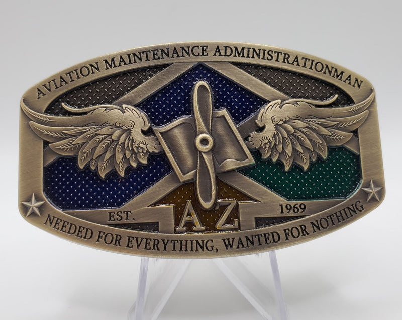 Aviation Maintenance Administrationmen, (AZ) Belt Buckle