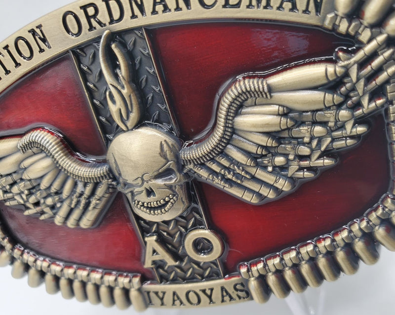 Aviation Ordnanceman, (AO) Belt Buckle