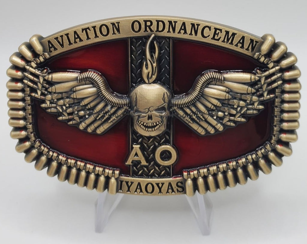 Aviation Ordnanceman, (AO) Belt Buckle