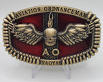 Aviation Ordnanceman, (AO) Belt Buckle