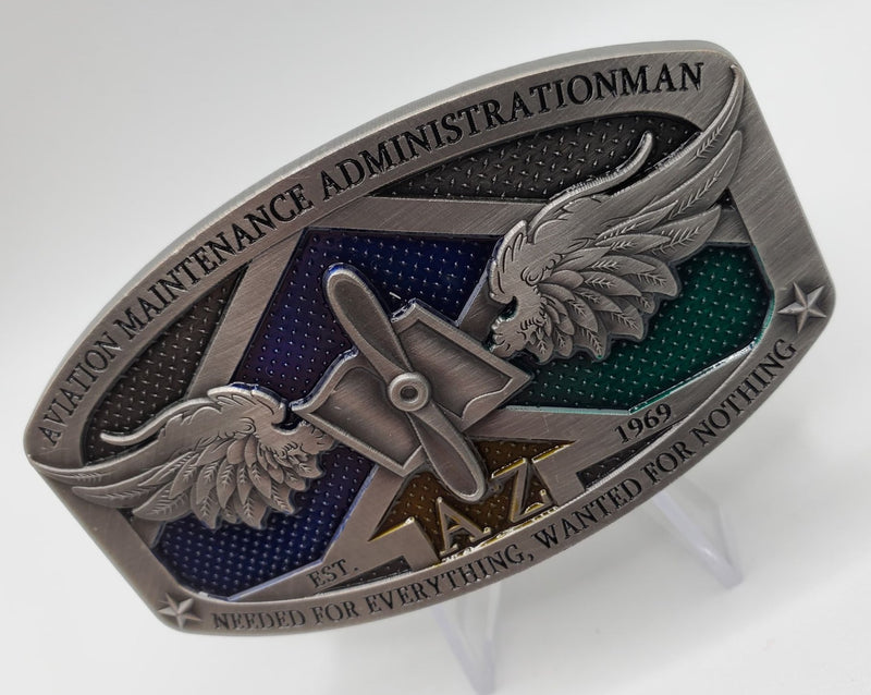 Aviation Maintenance Administrationmen, (AZ) Belt Buckle