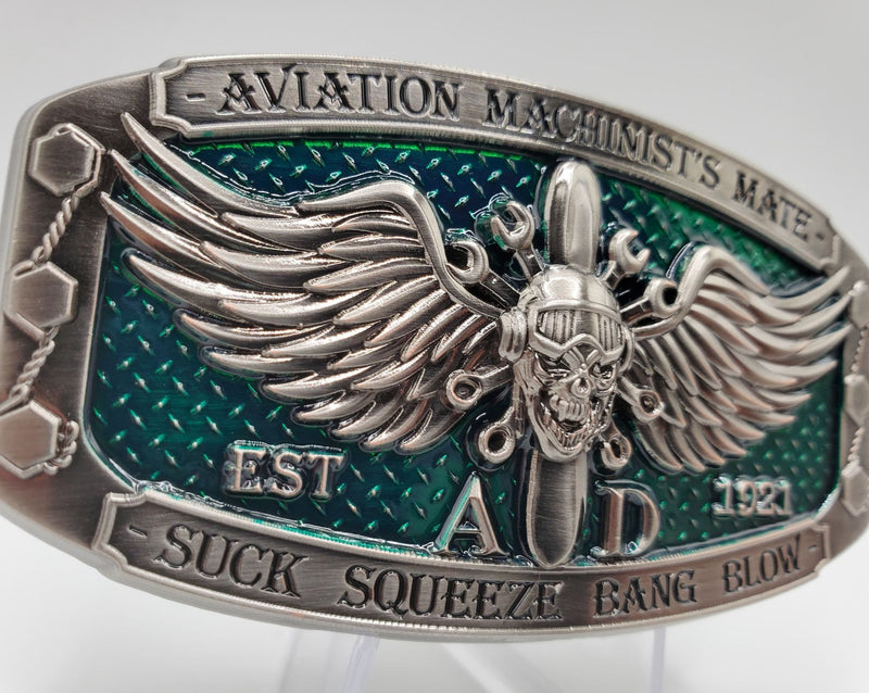 Aviation Machinist Mate, (AD) Belt Buckle