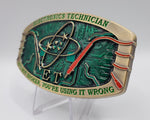 Electronics Technician, (ET) Belt Buckle