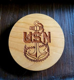 Desktop American Flag Coin Rack