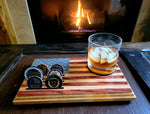 Desktop American Flag Coin Rack