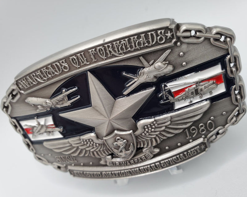 Enlisted Aviation Warfare Specialist, (EAWS) Belt Buckle