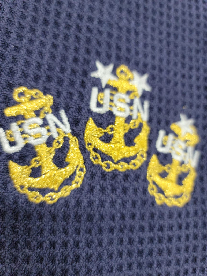 Tri-Anchor Embroidered Golf Towel