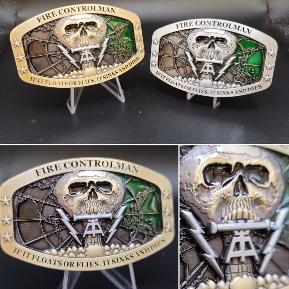 Fire Controlman Patch Fire Controlman (FC) Belt Buckle – Patriot Design Solutions