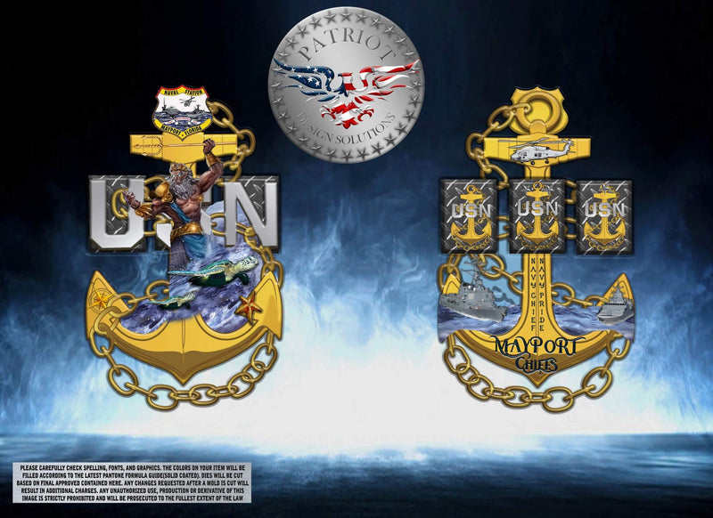 NS Mayport CPOA Custom coin