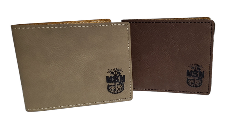 Leather Wallet (lasered ranks)