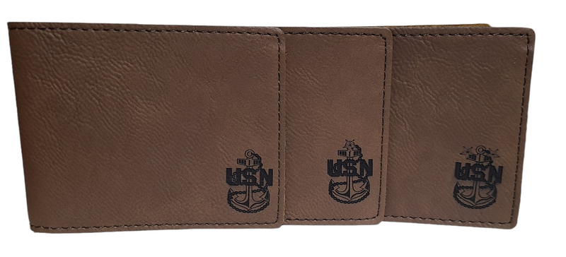 Leather Wallet (lasered ranks)