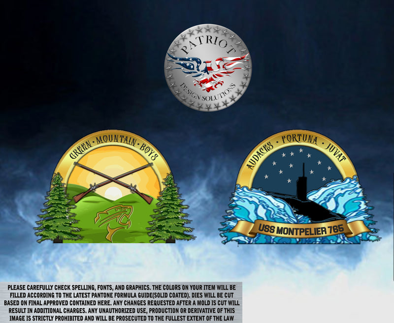 USS Montpelier Green Mountain Boys Coin Re-order