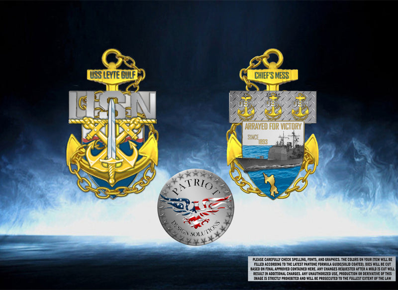 Custom Coin reorder USS Leyte Gulf