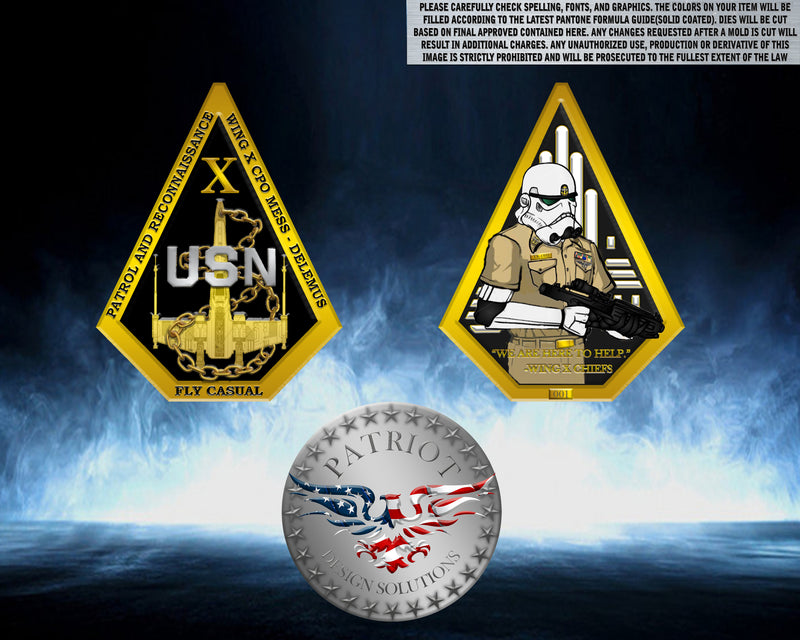 Wing 10 Custom coins.